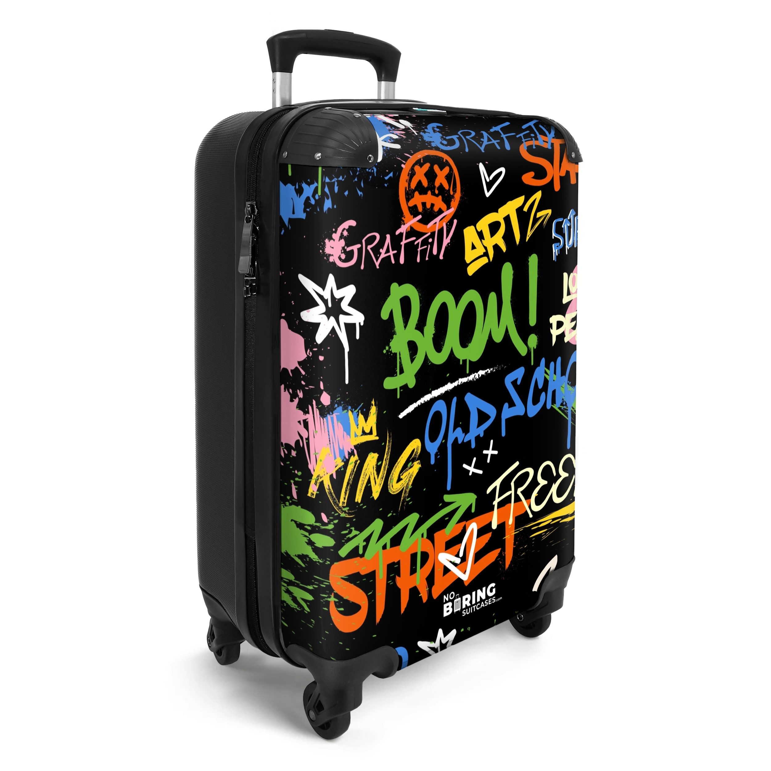 NoBoringSuitcases.com© Hartschalen-Trolley Abstraktes Graffiti-Kunstwerk mi günstig online kaufen