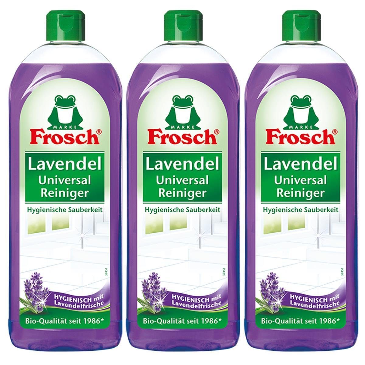 FROSCH 3x Frosch Lavendel Universal-Reiniger Allzweckreiniger ml 750