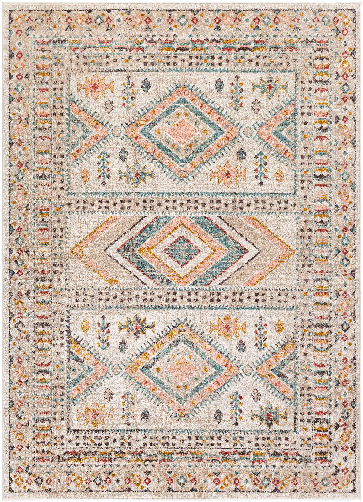 rechteckig, 13 mm, Höhe: Teppich Surya, weich Traditional,