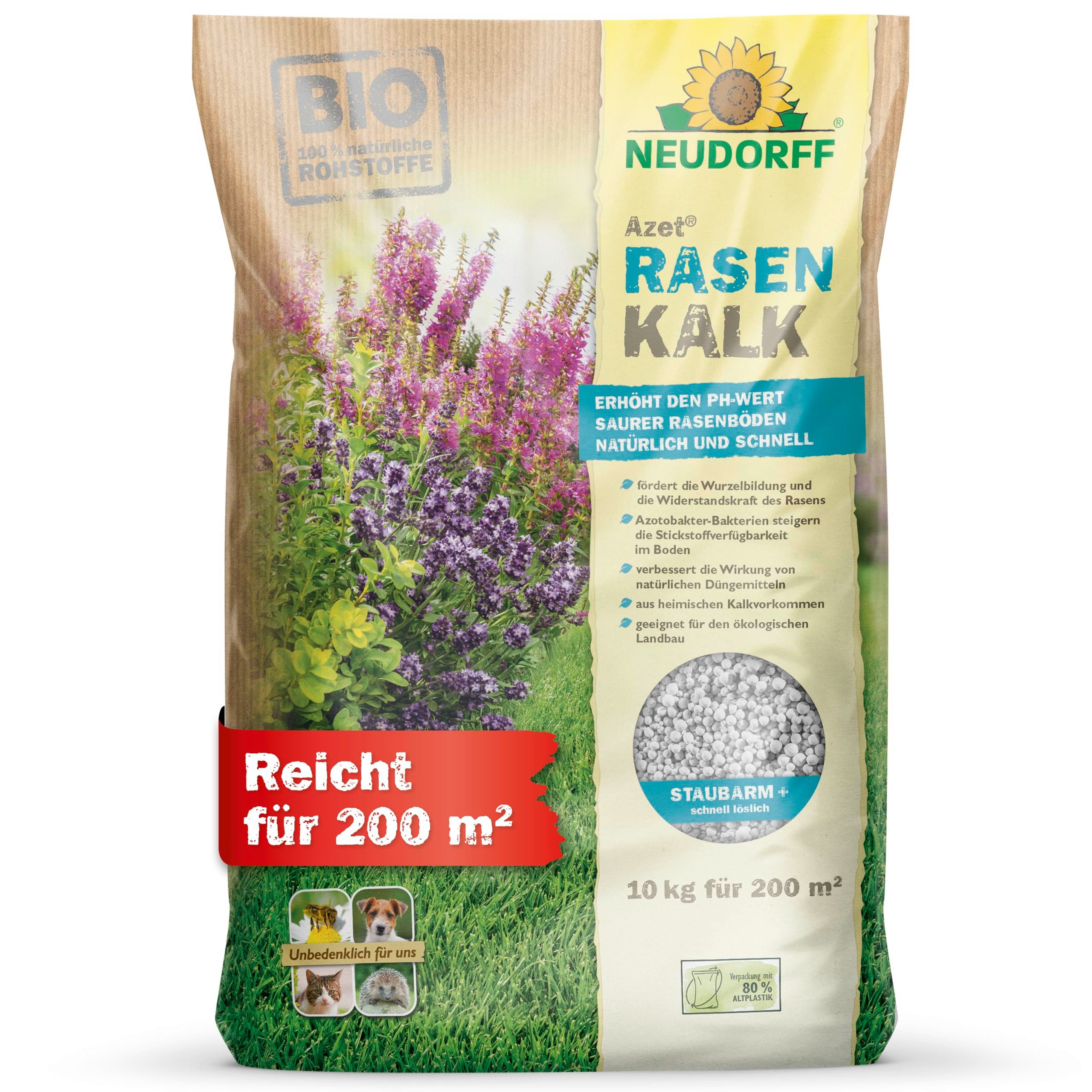 Rasenkalk Bio - Azet RasenKalk für 200 m² - 10 kg