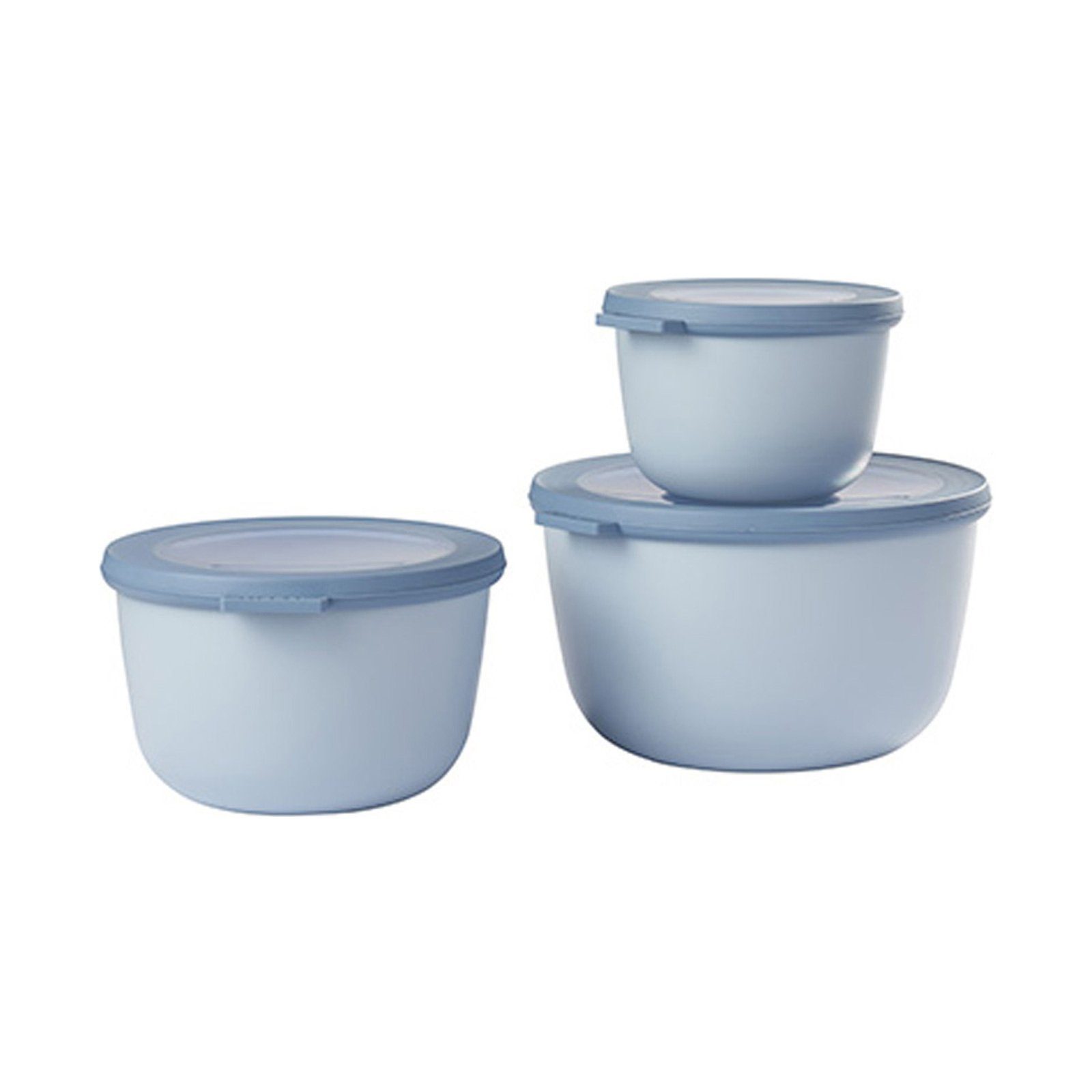 Mepal Frischhaltedose Cirqula Multischüssel-Set 0,5l 1l 2l 3er Set, Kunststoff, (3-tlg)