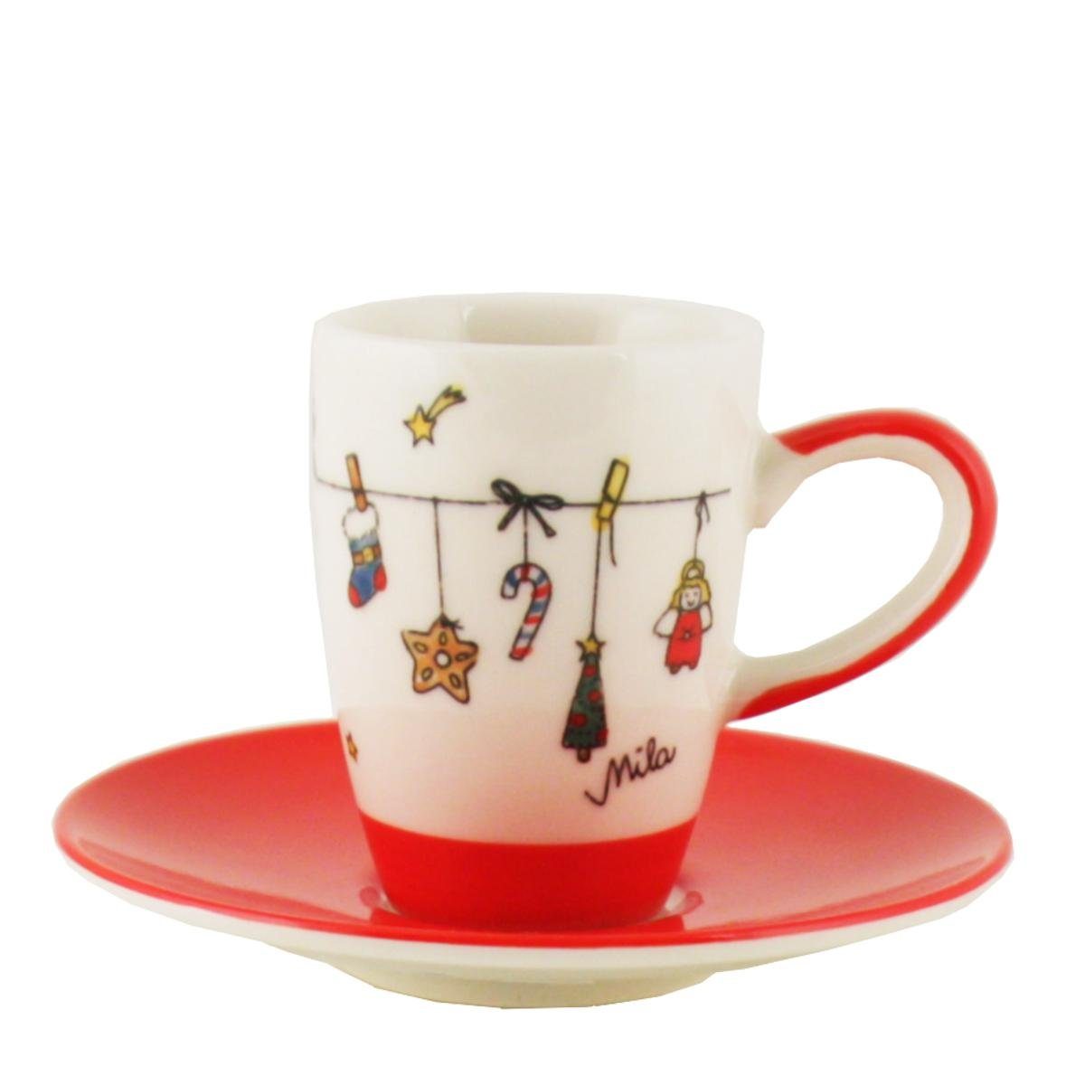 440s Espressotasse 440s-Exklusiv Mila Keramik Espresso-Tasse - Es Weihnachtet sehr, Keramik