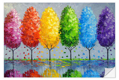Posterlounge Wandfolie Olha Darchuk, Jeder Baum ist besonders, Malerei