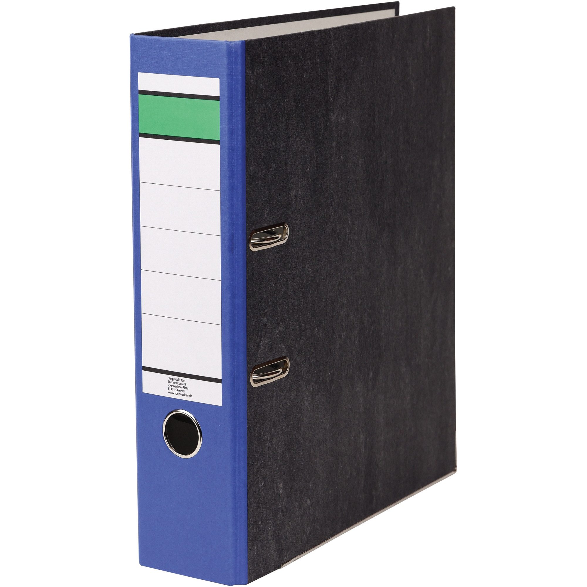 Aktenordner Ordner DIN A4 80mm Recycling Pappe blau (20 Stück)