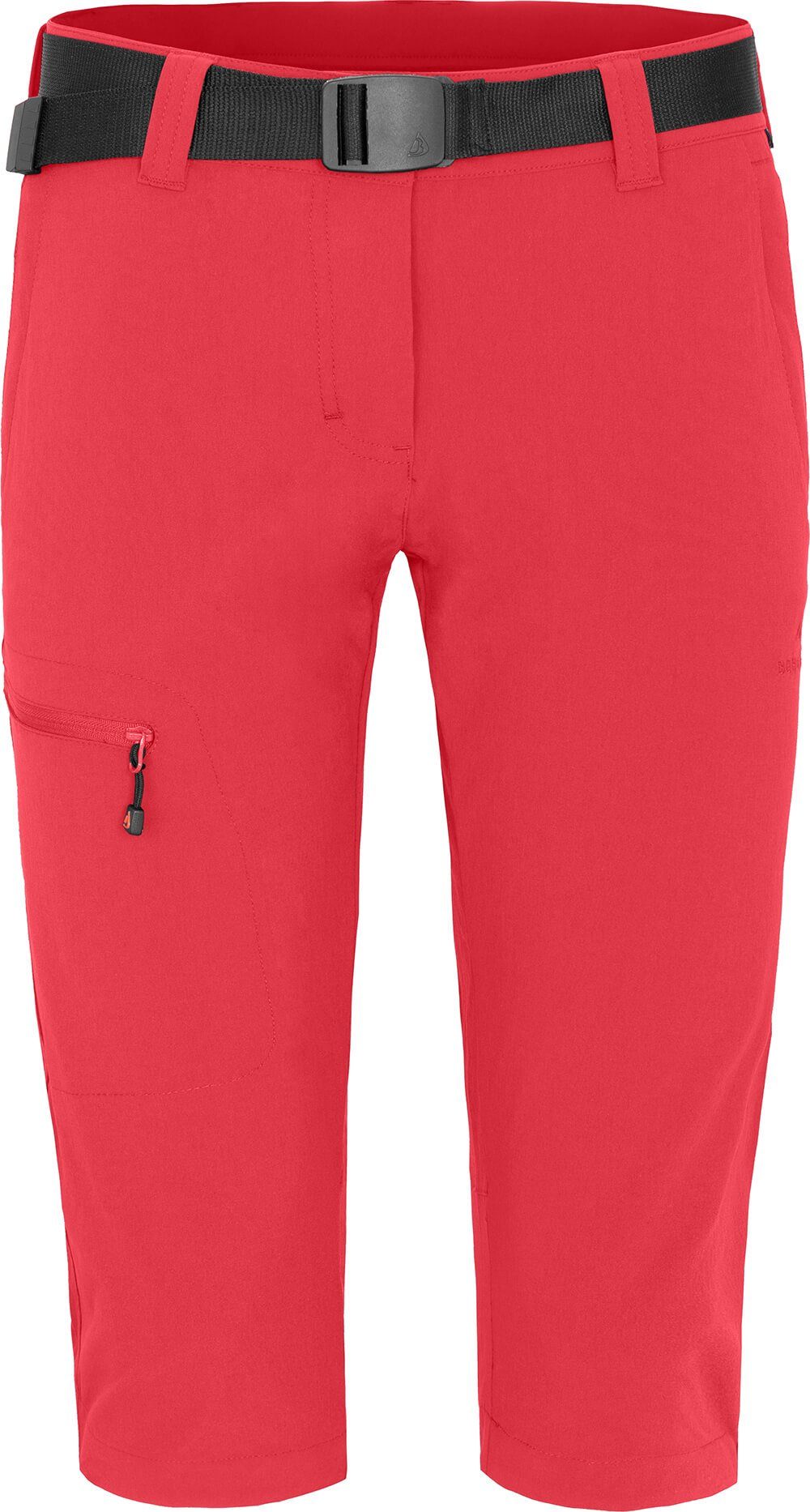 Bergson Outdoorhose BARLEE Capri (slim) Damen 3/4 Wanderhose, vielseitig, pflegeleicht, Normalgrößen, pink