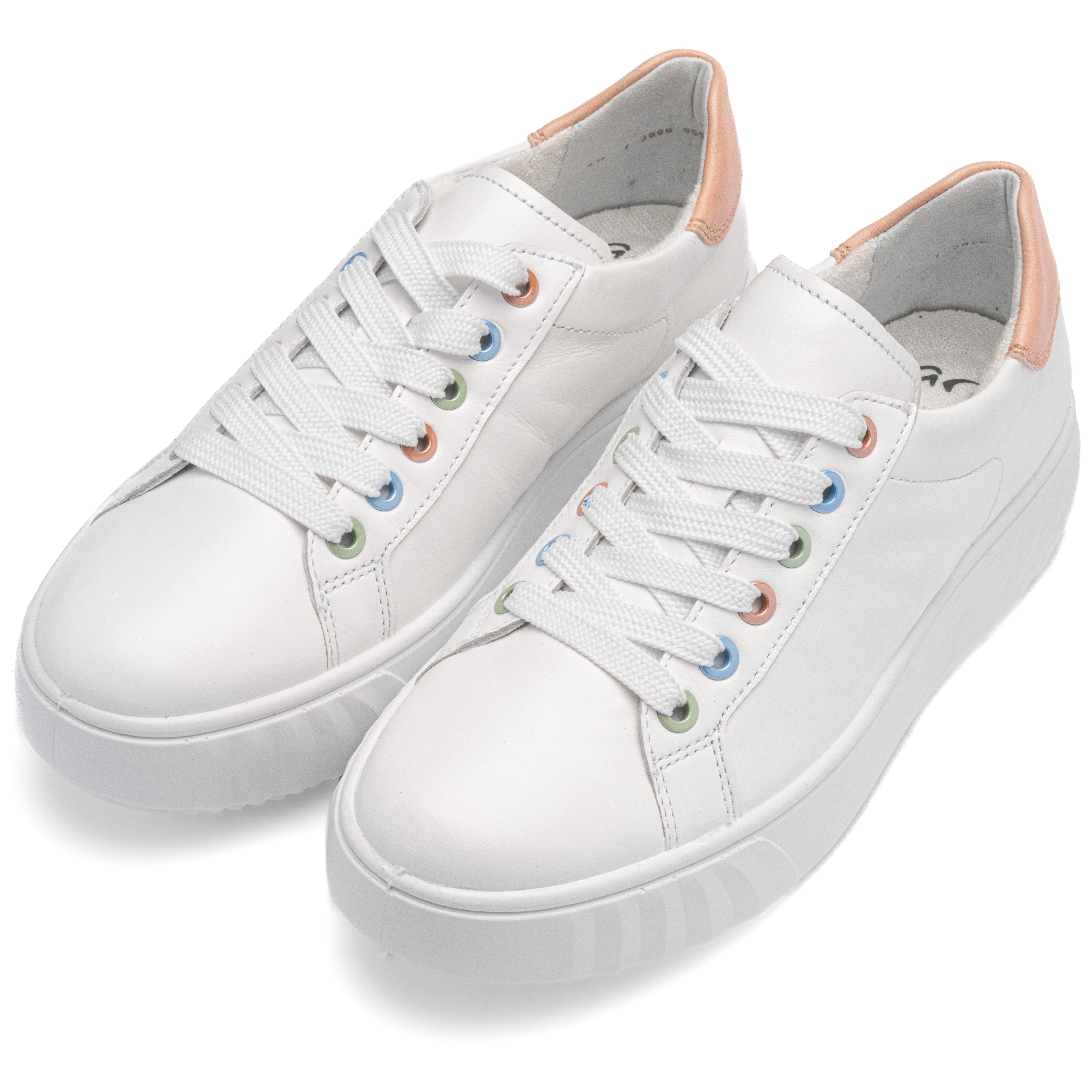 Ara MONACO Plateausneaker Freizeitschuh, Halbschuh, Schnürer mit Kontrastbe günstig online kaufen