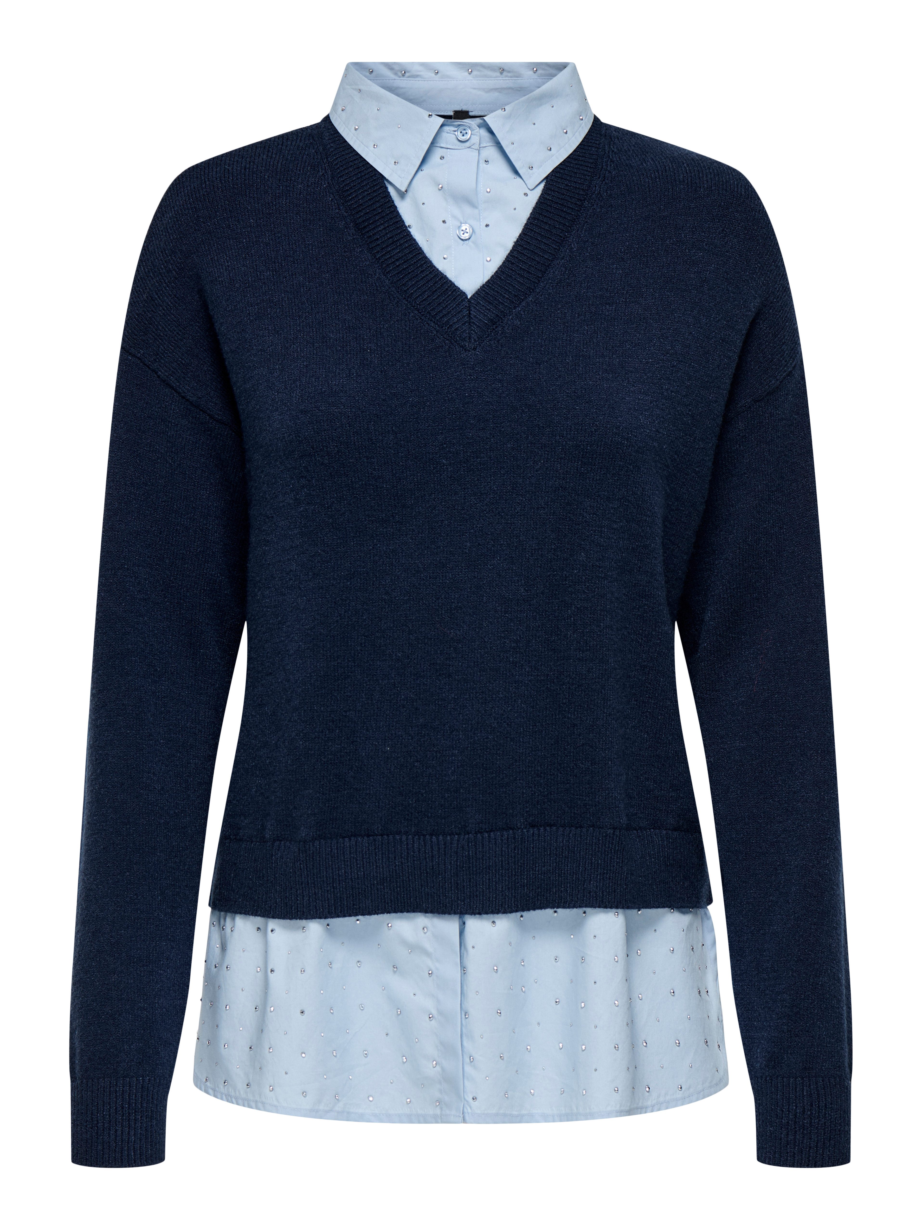 ONLY 2-in-1-Pullover ONLDAGMAR LS COLLAR MIX günstig online kaufen