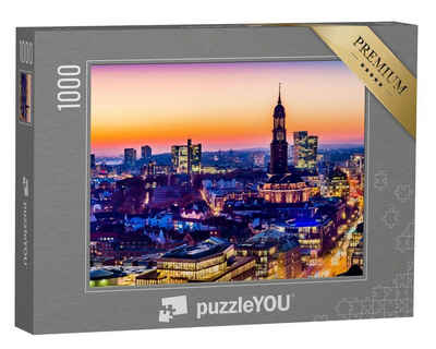 puzzleYOU Puzzle Hamburg am Abend, 1000 Puzzleteile, puzzleYOU-Kollektionen 500 Teile, 2000 Teile, 1000 Teile, Bestseller