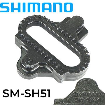 Shimano Fahrradkurbel Shimano SPD MTB Pedal Cleats Set SM-SH51 schwarz (mit Gegenplatte)