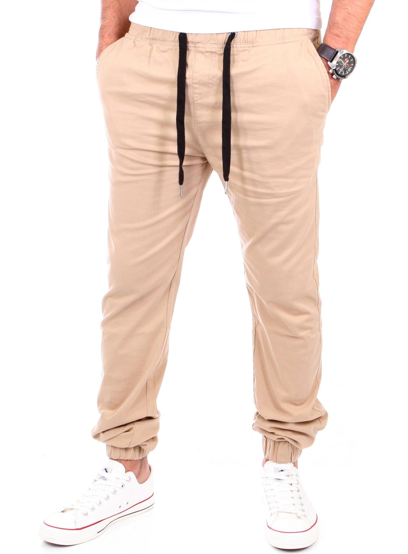 Reslad Chinohose Reslad Jogg-Chino Herren-Hose Harem Jogging-Chinohose RS-2055 (1-tlg) Chino Hose Jogger Freizeithose