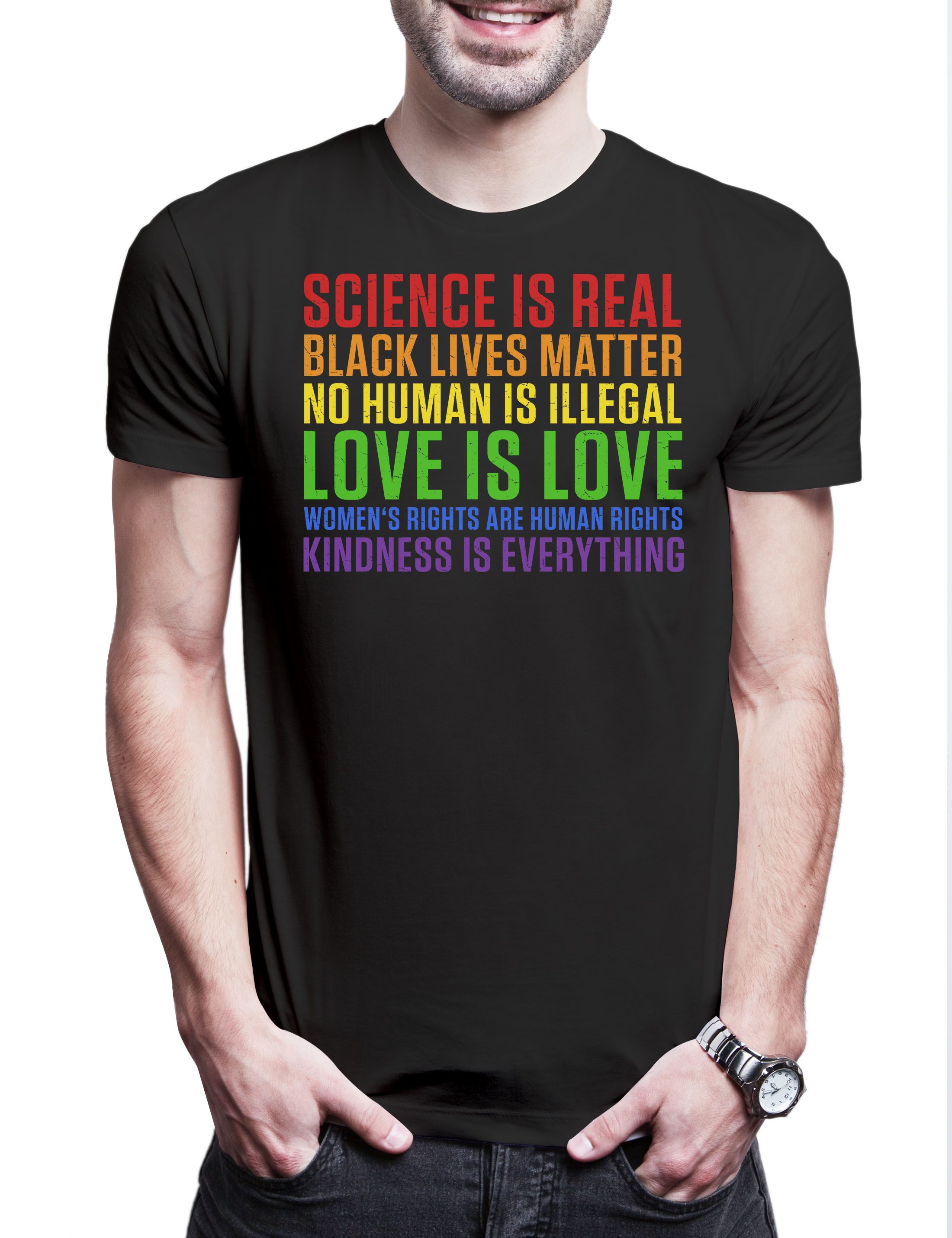 Urban Backwoods Print-Shirt Rainbow Sayings Herren günstig online kaufen