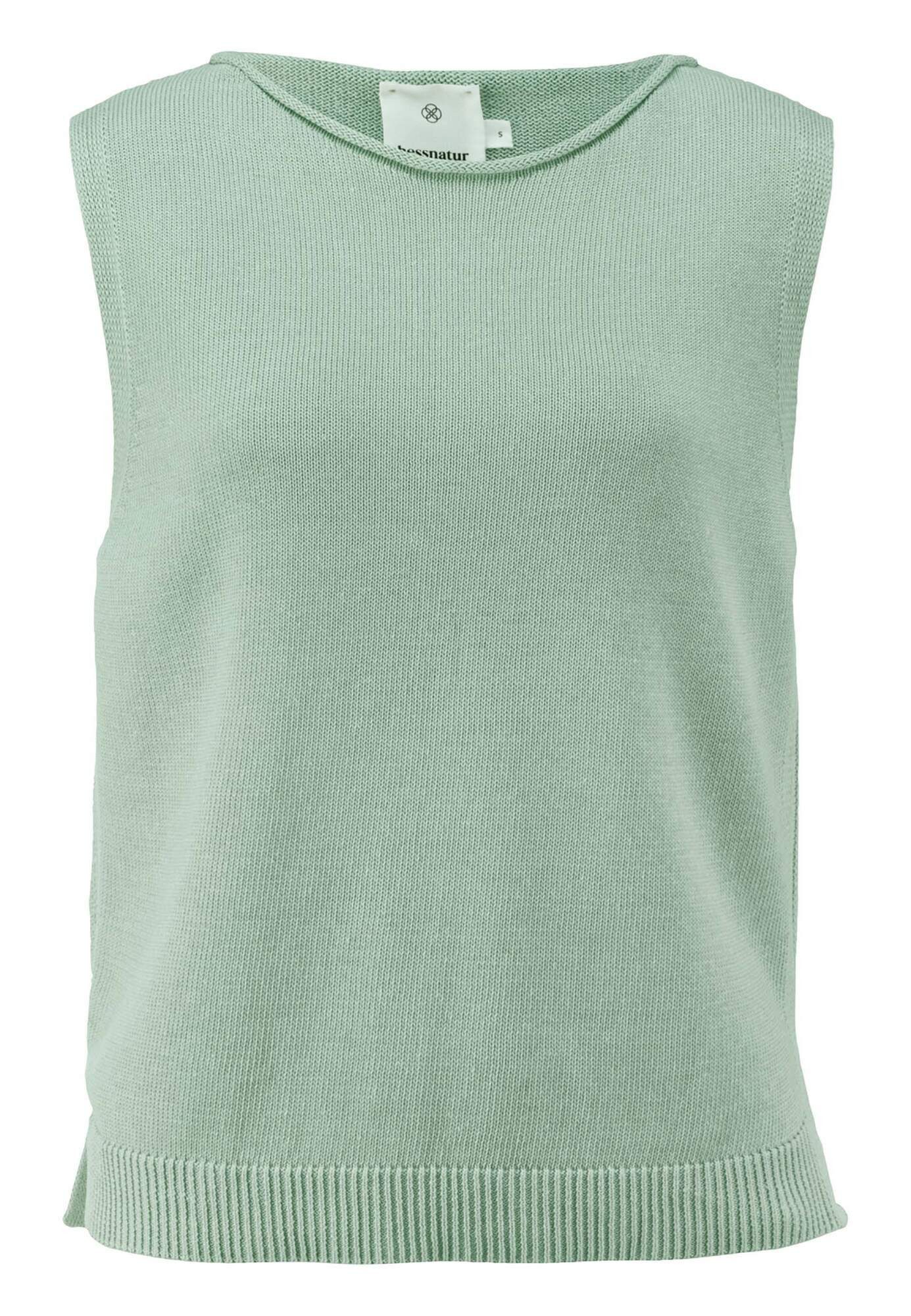Stricktop aus Leinen mit reiner Bio-Baumwolle