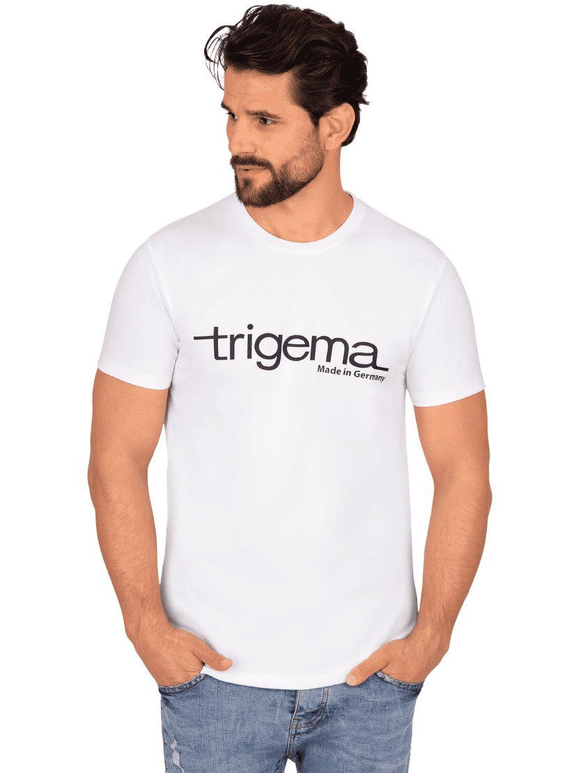 Herren Shirts Trigema T-Shirt mit TRIGEMA-Aufdruck