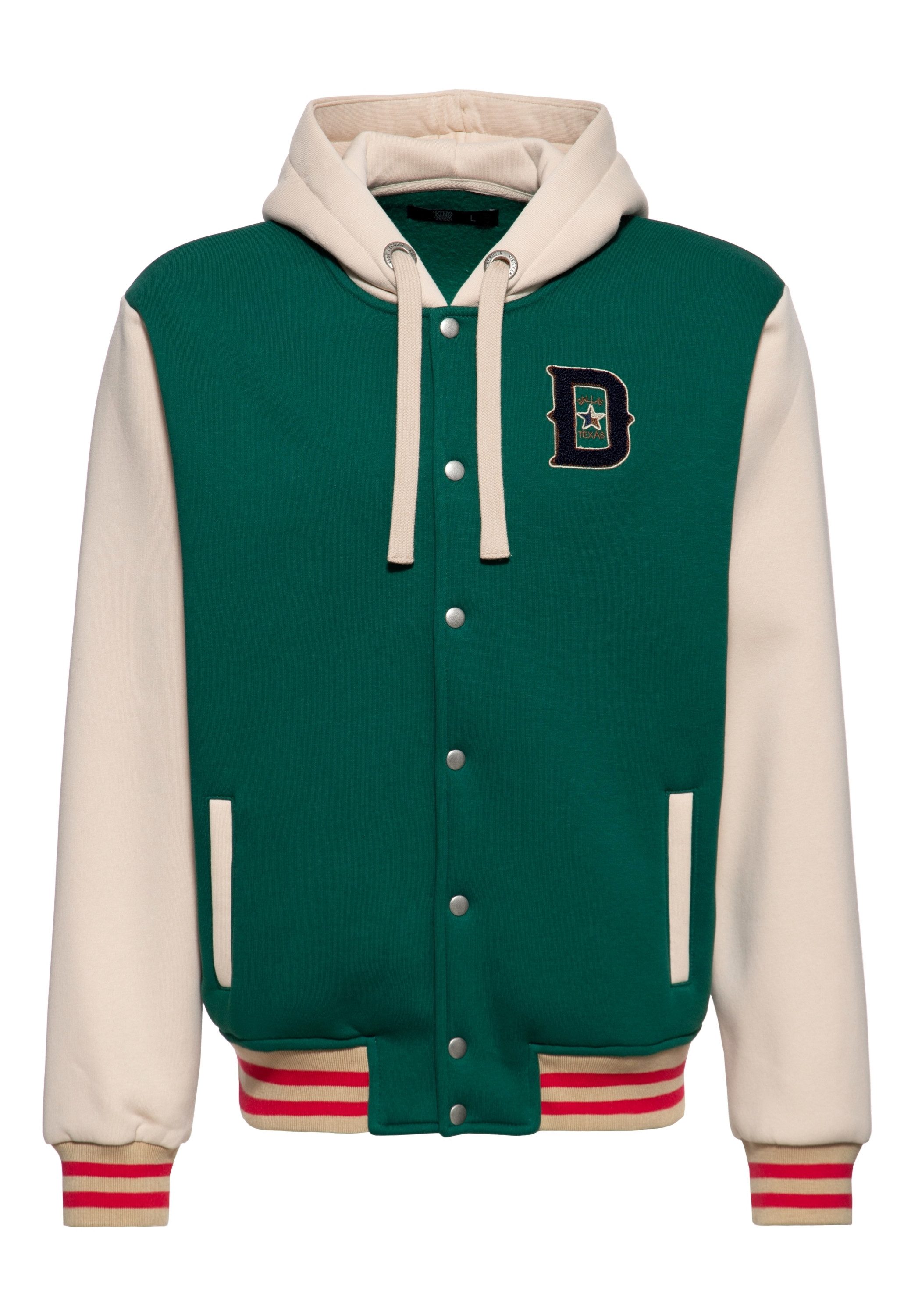 KingKerosin Collegejacke Dallas (1-St) mit Kapuze günstig online kaufen