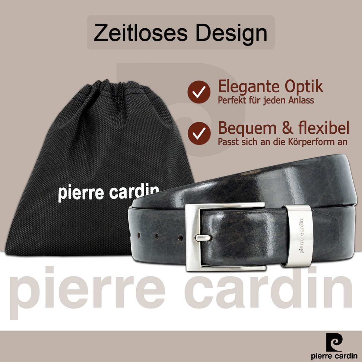 Pierre Cardin Ledergürtel