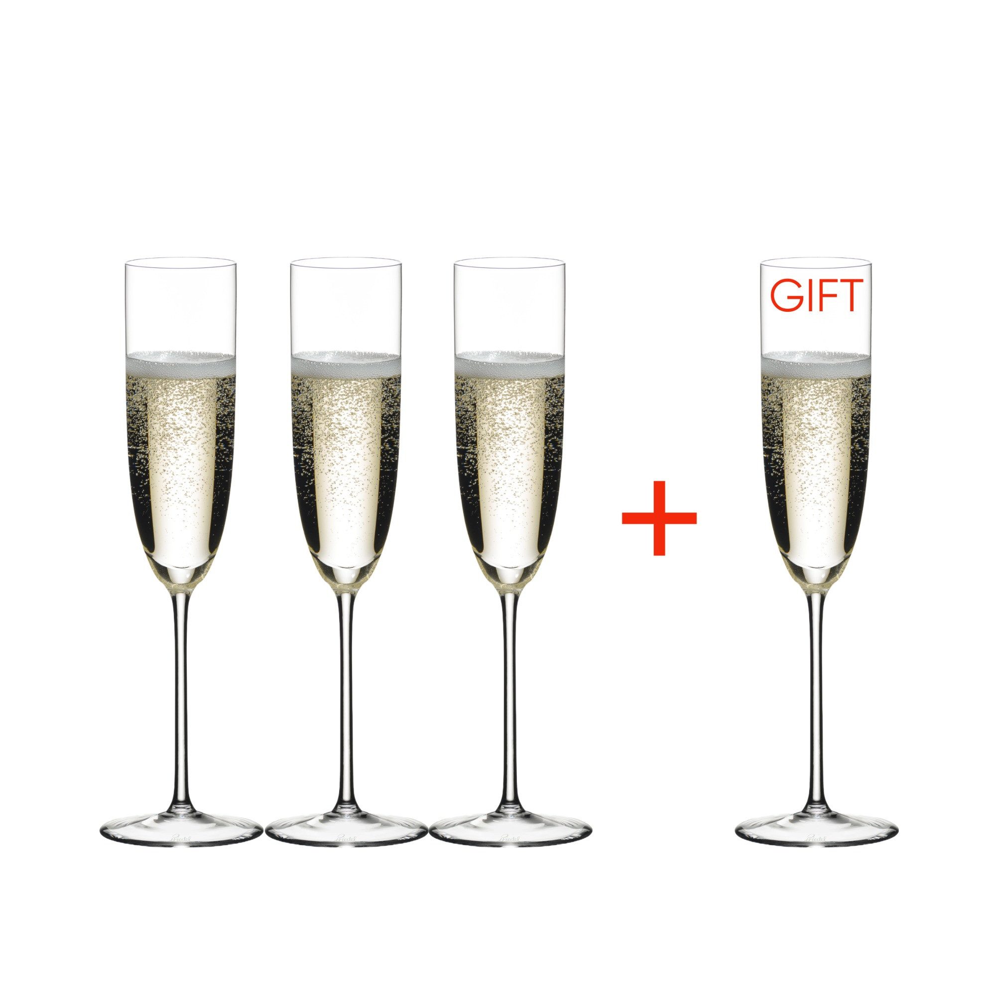 RIEDEL THE WINE GLASS COMPANY Champagnerglas Riedel Sommeliers Champagnerflöte Kaufe 4 zahle 3, Kristallglas