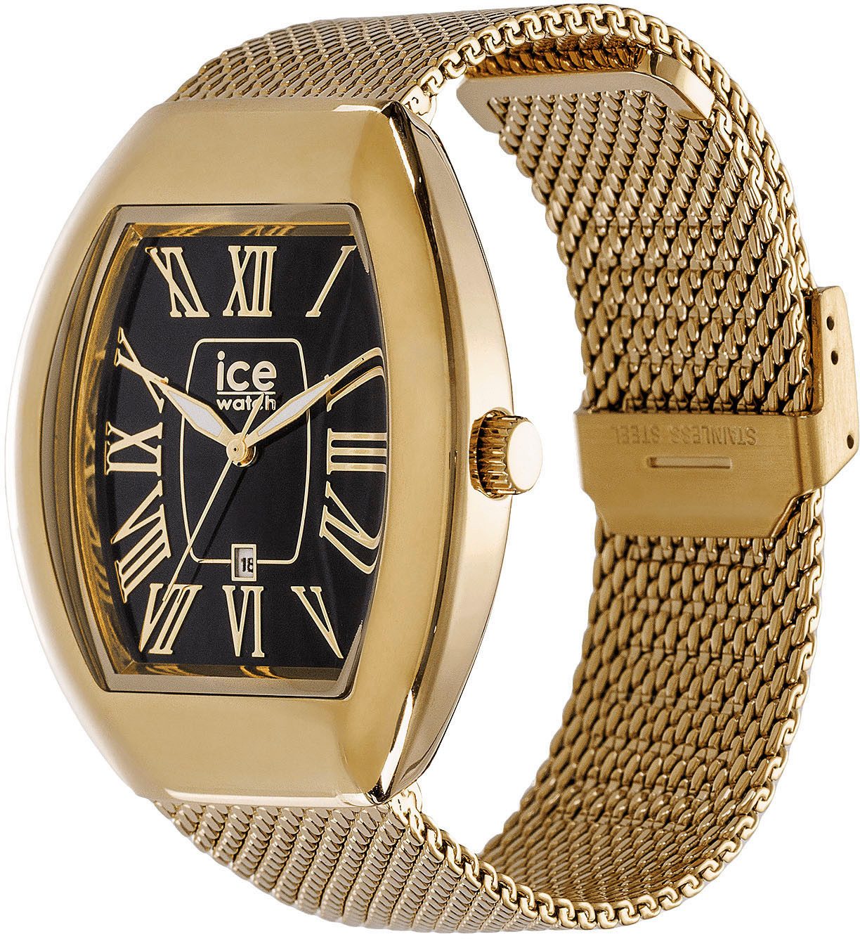 ice-watch Quarzuhr ICE boliday - Dome - Metal - Small - 3H + Date 024486, Armbanduhr, Damenuhr, Edelstahlarmband, Datum, analog
