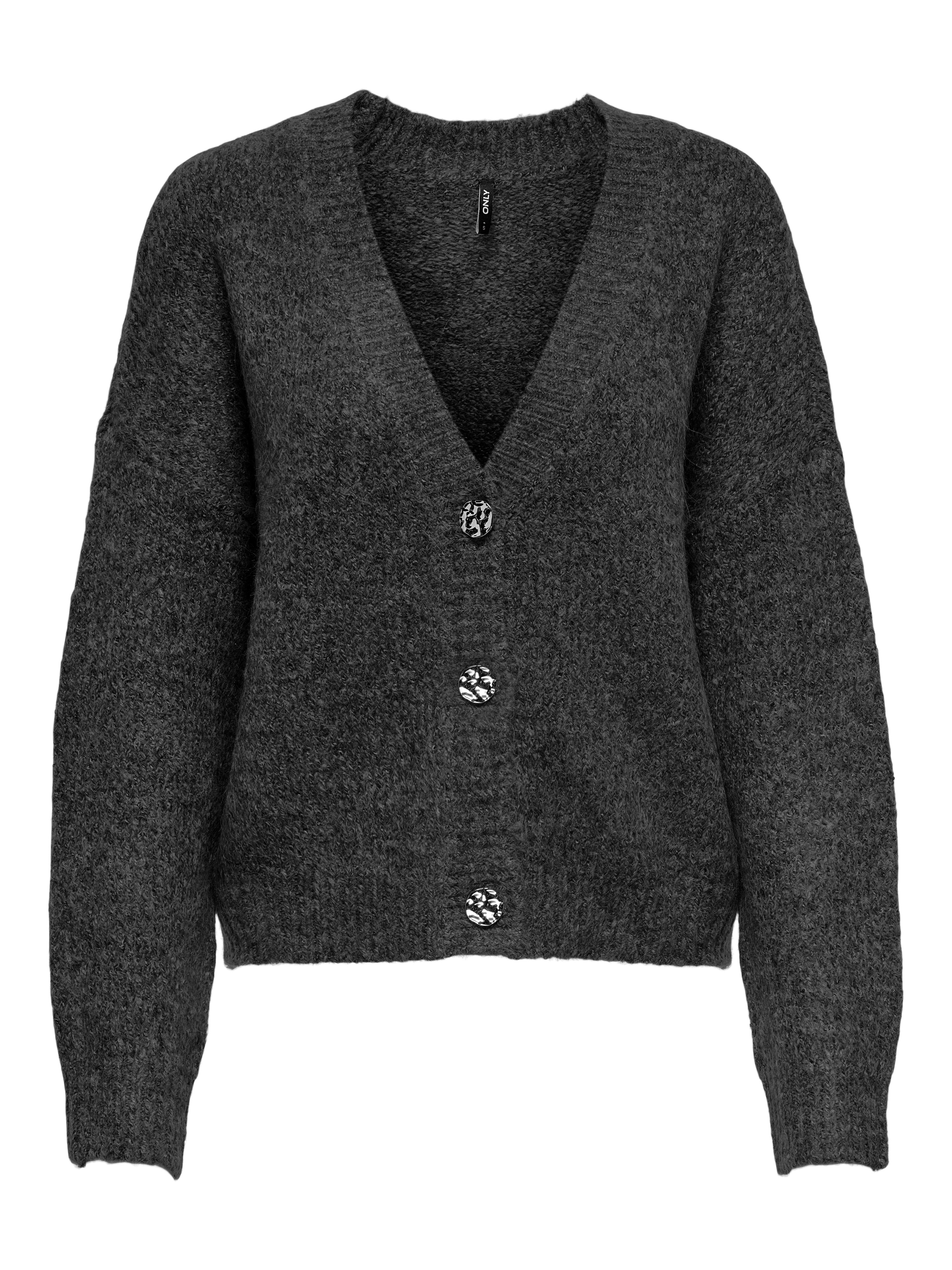 ONLY Strickjacke ONLZOEY L/S V-NECK CARDIGAN KNT NOOS Materialmix, regular fit
