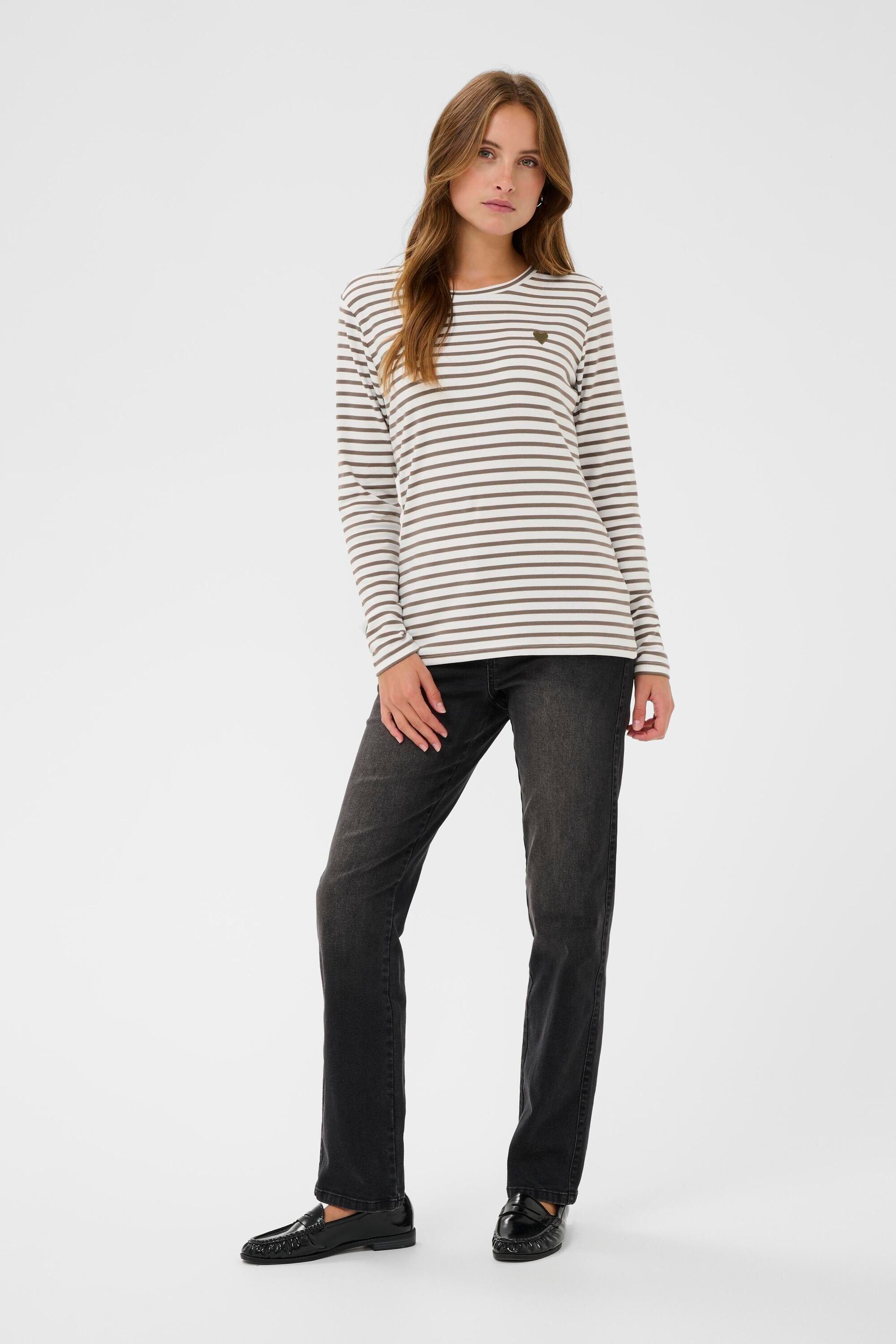 KAFFE Langarmbluse Langarm-Shirt Liddy