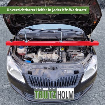 TRUTZHOLM Werkstattkran Motorbrücke Kotflügeltraverse Getriebe Motorhalter Traverse 500 kg, Komplett-Set