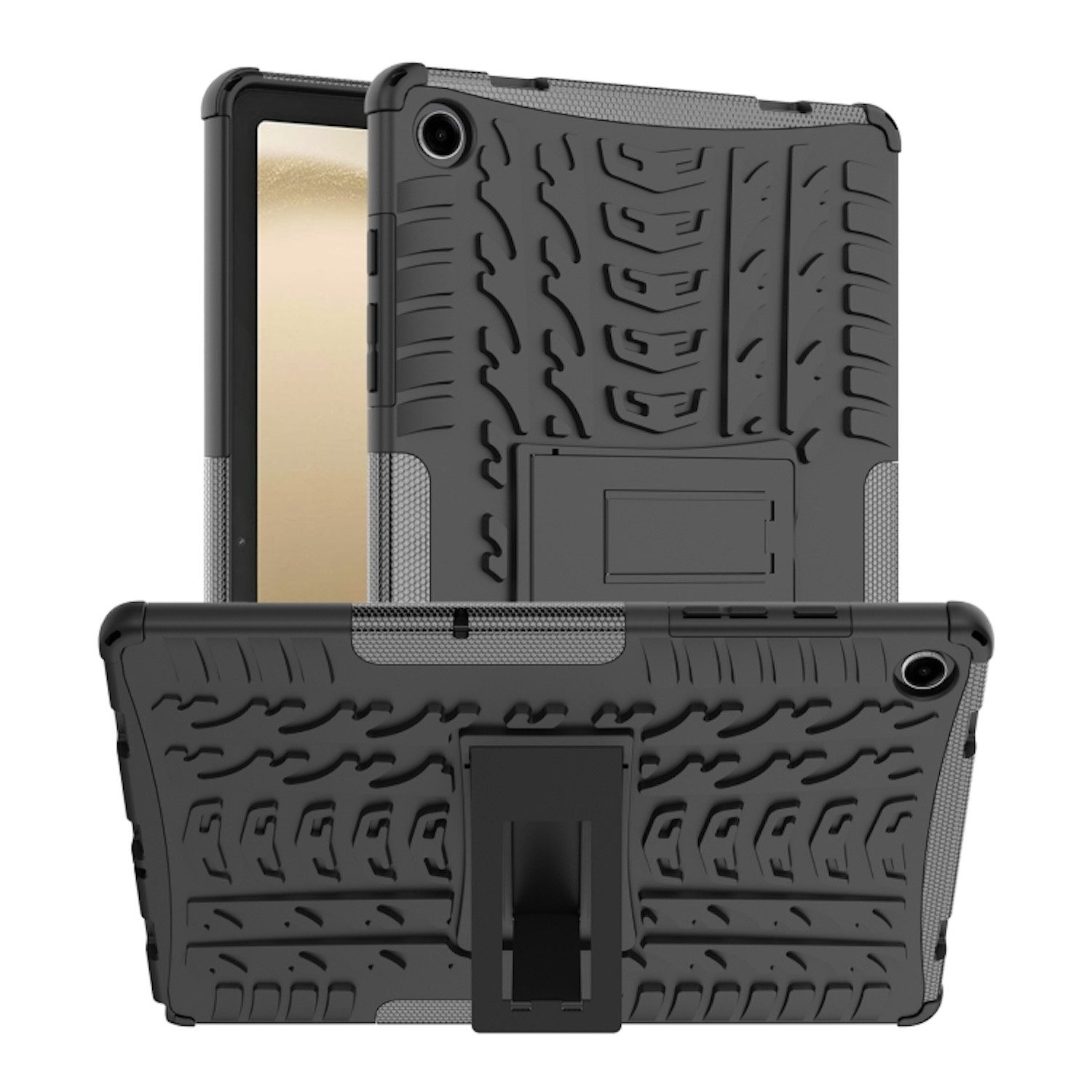 Wigento Tablet-Hülle Für Samsung Galaxy Tab A9 Plus aufstellbare Textur TPU PC Tablet Hülle