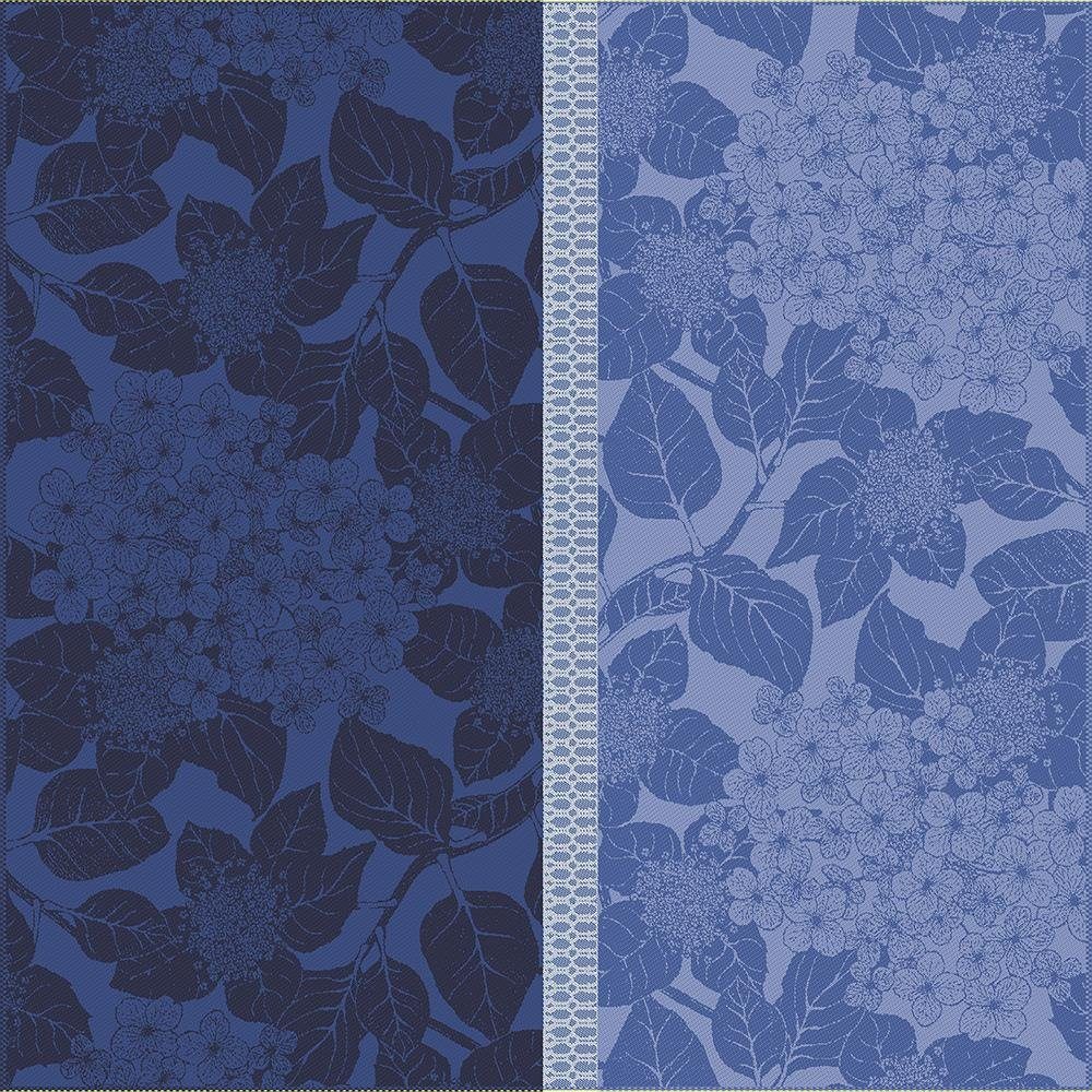 Stoffserviette Servietten (4x Set) Hortensias Bleu 55x55 cm