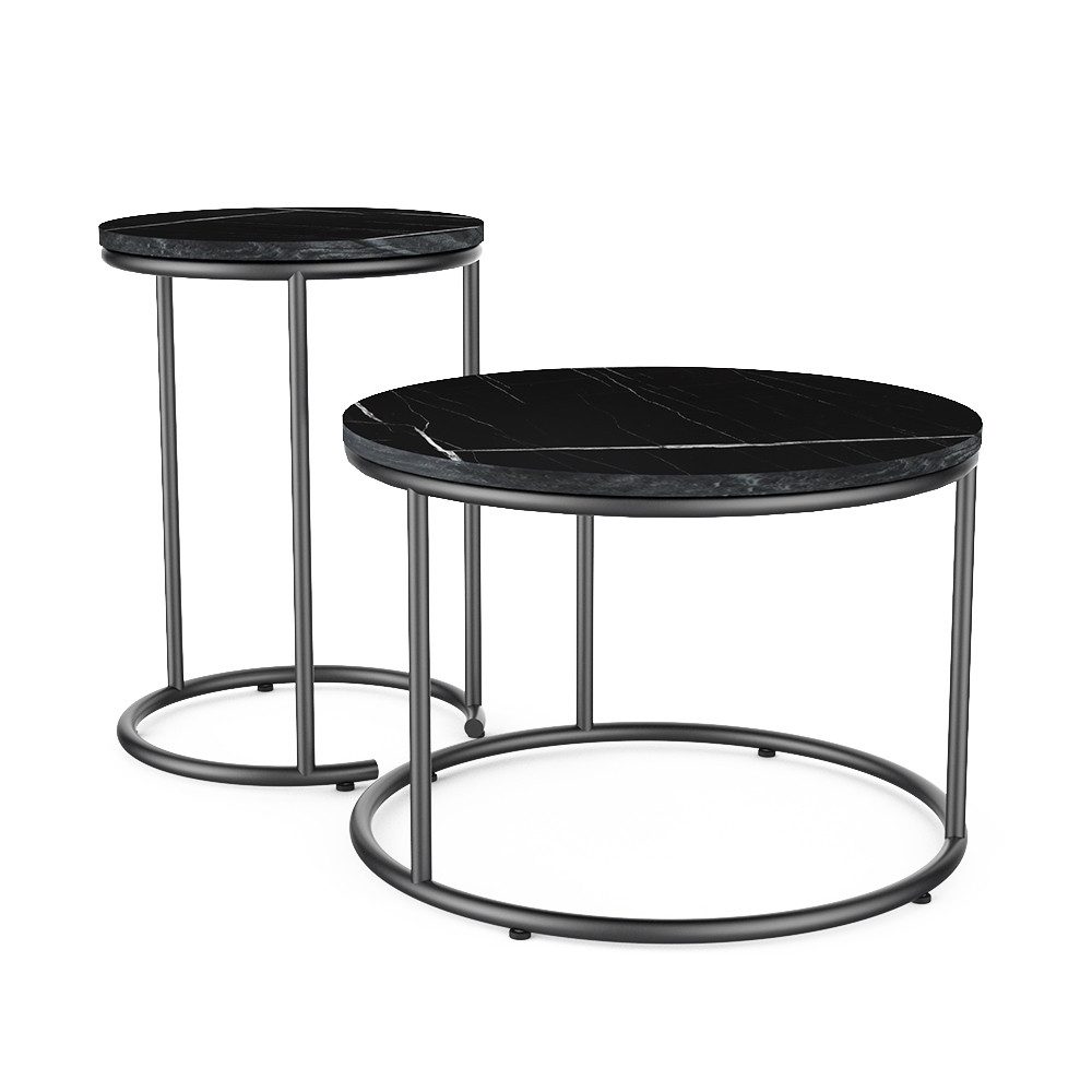 Vicco Couchtisch Ottawa, Schwarzer Marmor, 55 günstig online kaufen