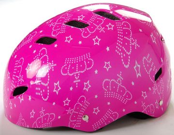 Volare Kinderfahrradhelm Skate-Helm - 55-57 cm - in Rosa oder Grau - 12 - 16 Jahre, bietet uneingeschränkte Bewegungsfreiheit