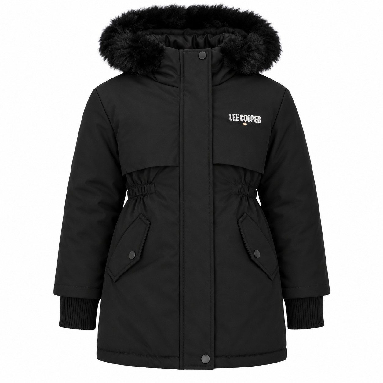 Lee Cooper Winterjacke Lee Cooper Kinder Mädchen Winterjacke Jacke mit Kapuze Gr. 104 bis 152