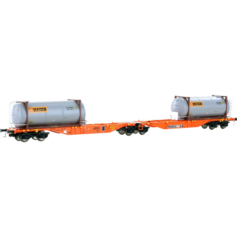 Mehano Güterwagen Mehano 28401 Tragwagen DC Bertschi der Wascosa