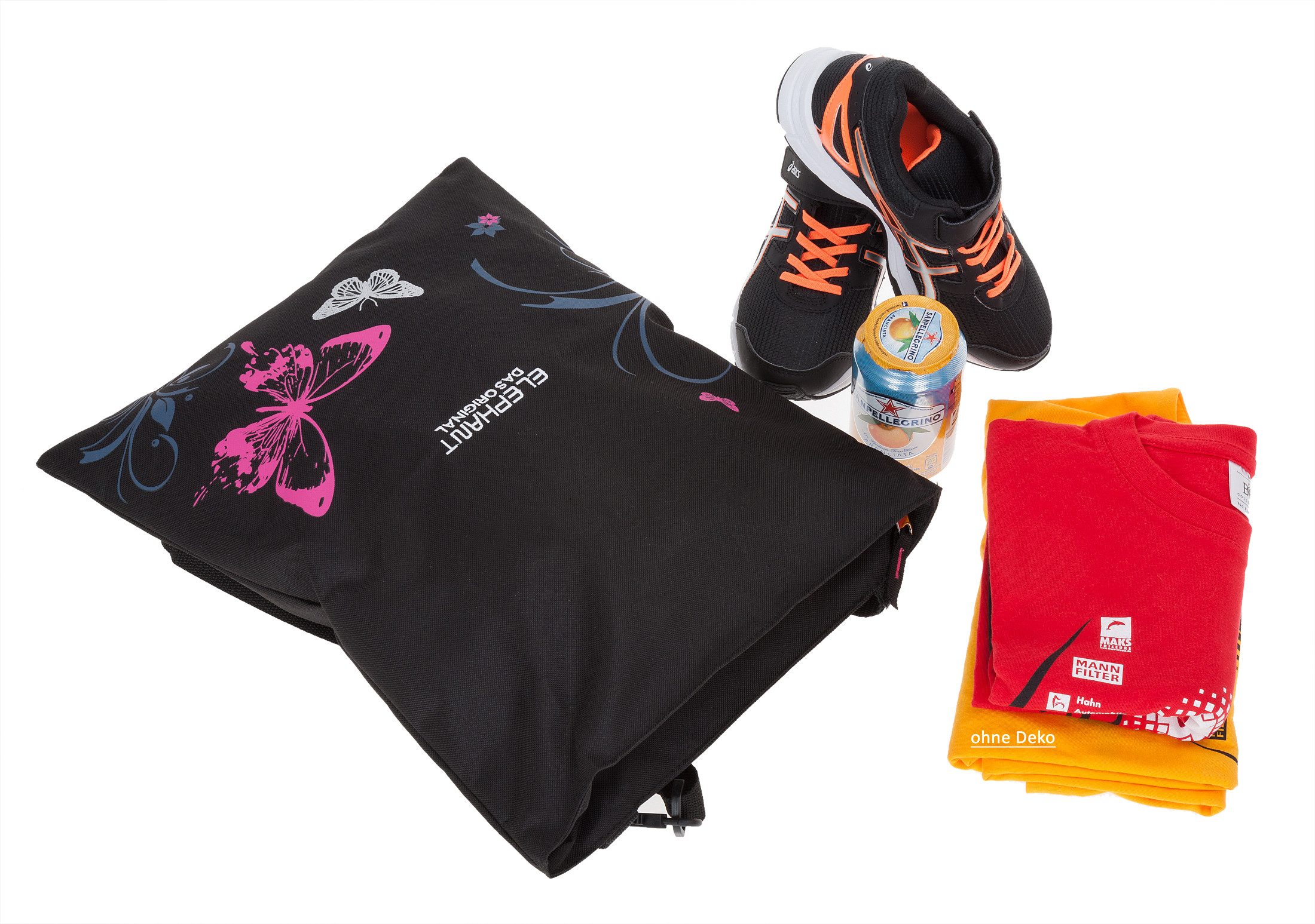 ELEPHANT Turnbeutel Sportbeutel Attach Bag Hero Signature Tasche, für Jungen Mädchen Schubeutel Gymbag + Trinkflasche – Bild 4 von 5
