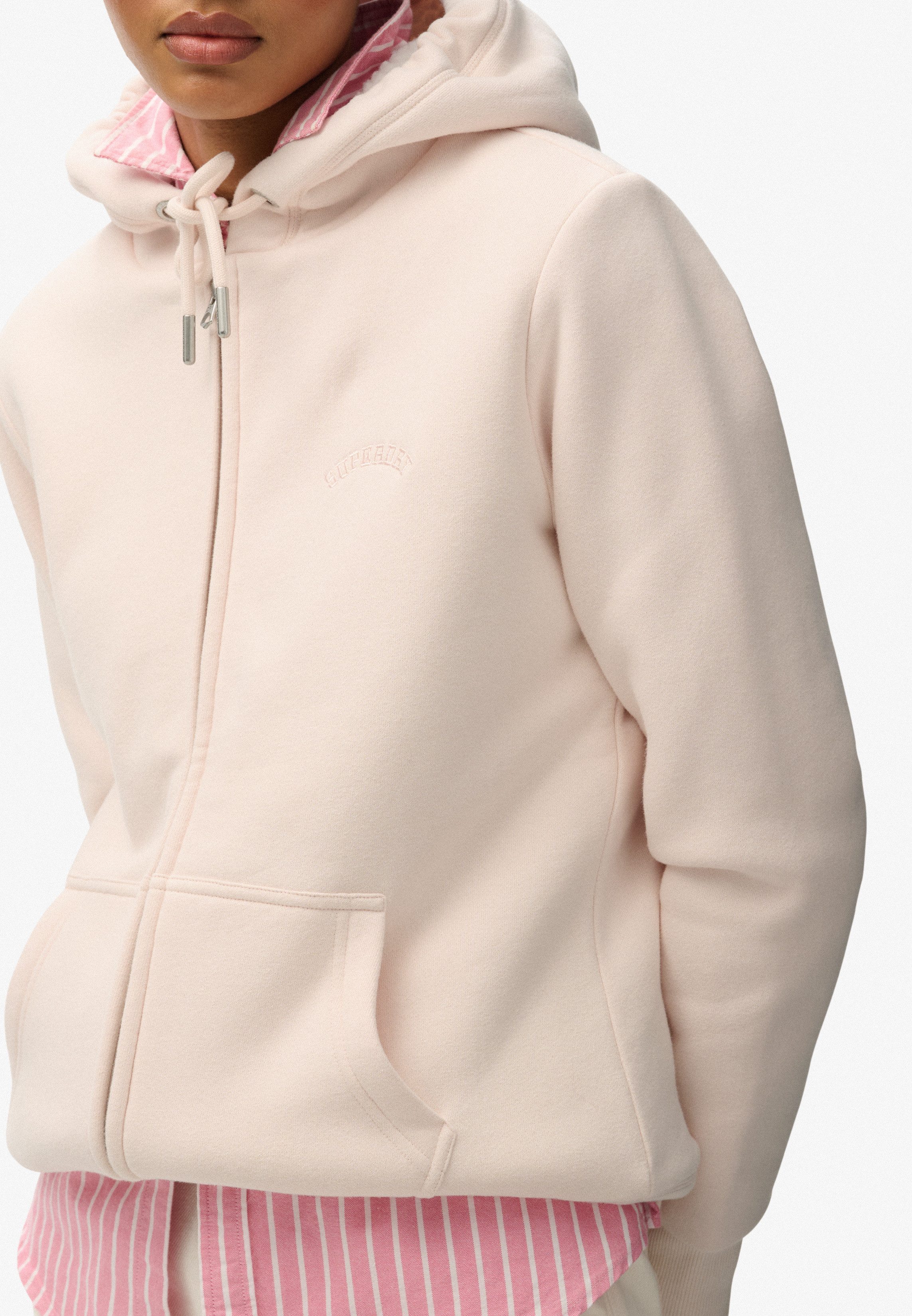 Superdry Kapuzensweatjacke BORG LINED ZIPHOOD günstig online kaufen