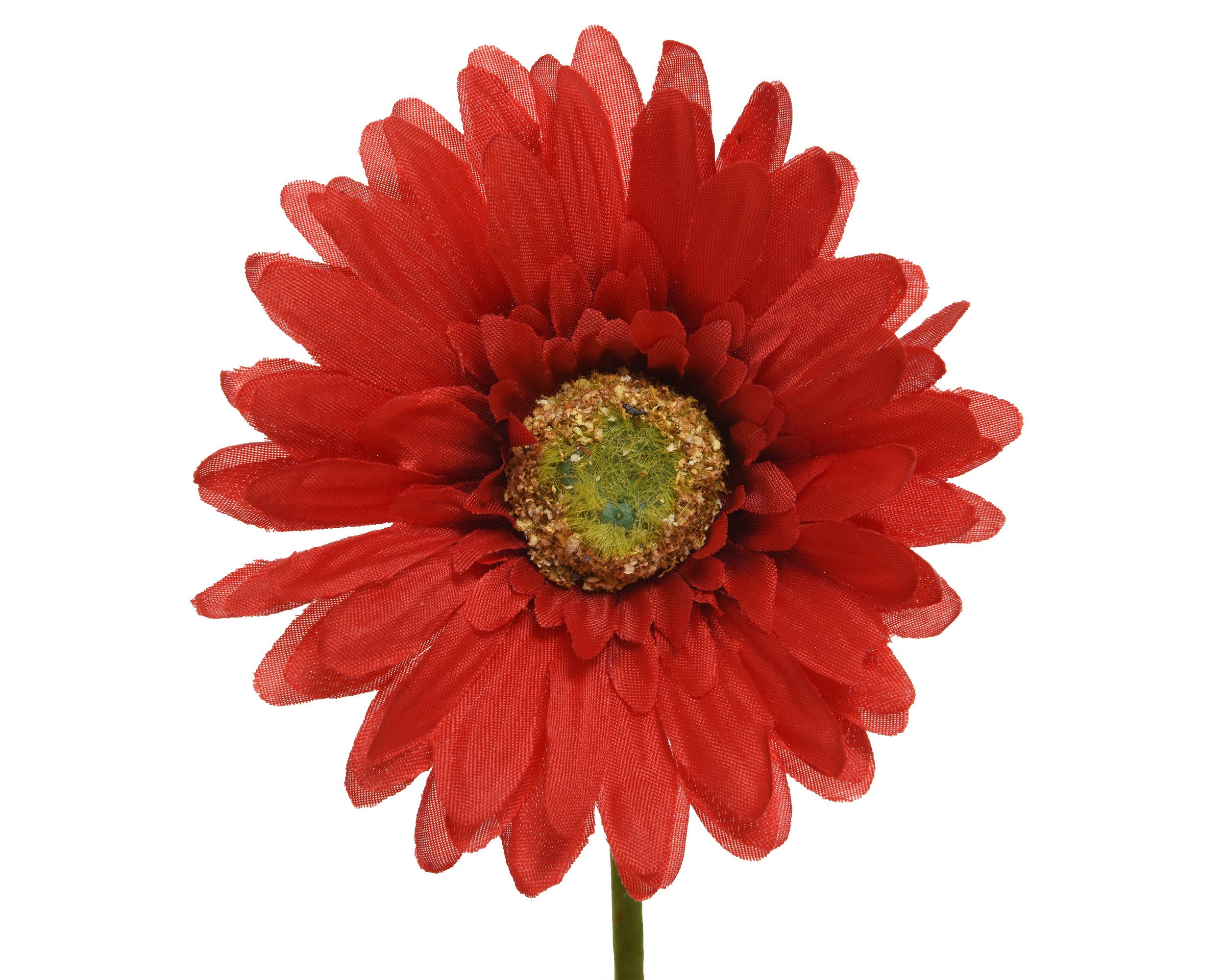 Kunstblume, Decoris season decorations, Kunstblumen Gerbera 50cm rot, 1 Stück