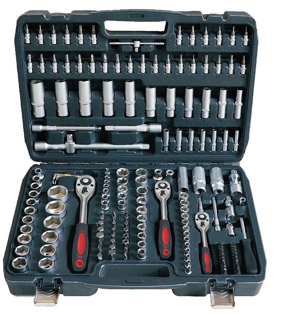 Cheffinger Werkzeugset Steckschlüsselsatz Knarren- Ratschenkasten Werkzeugs günstig online kaufen