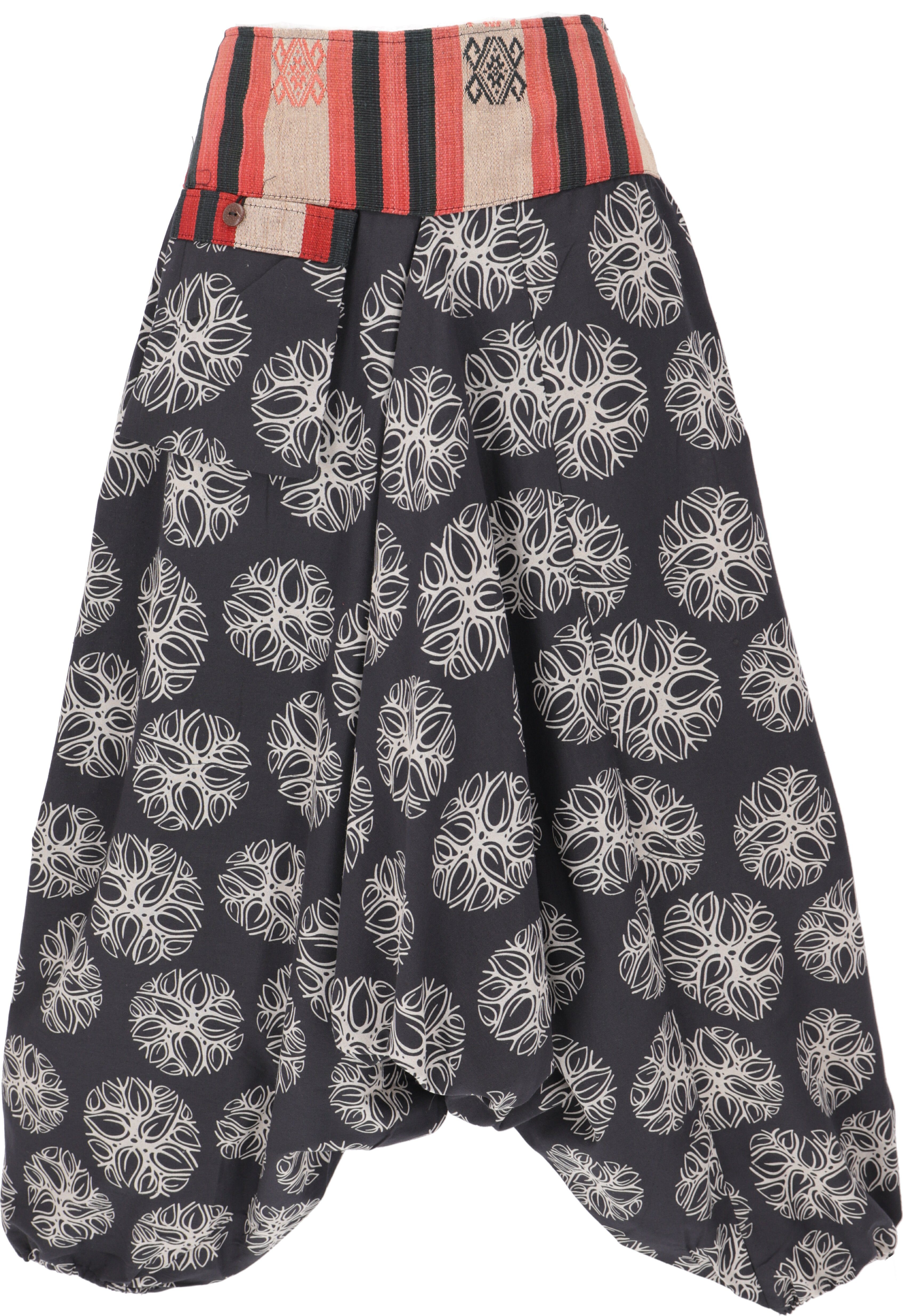 Guru-Shop Relaxhose Bedruckte Haremshose, Pluderhose mit günstig online kaufen