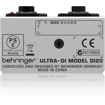 Behringer Audio-Wandler, (Zubehör, DI-Boxen), DI20 Ultra-DI active DI-Box - DI Box