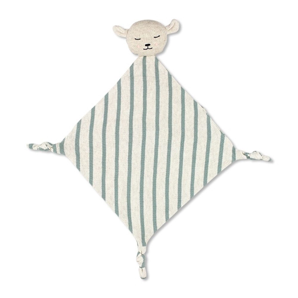 Ava & Yves Schmusetuch Kuscheltuch mit Tierkopf 25x25cm Schnuffeltuch
