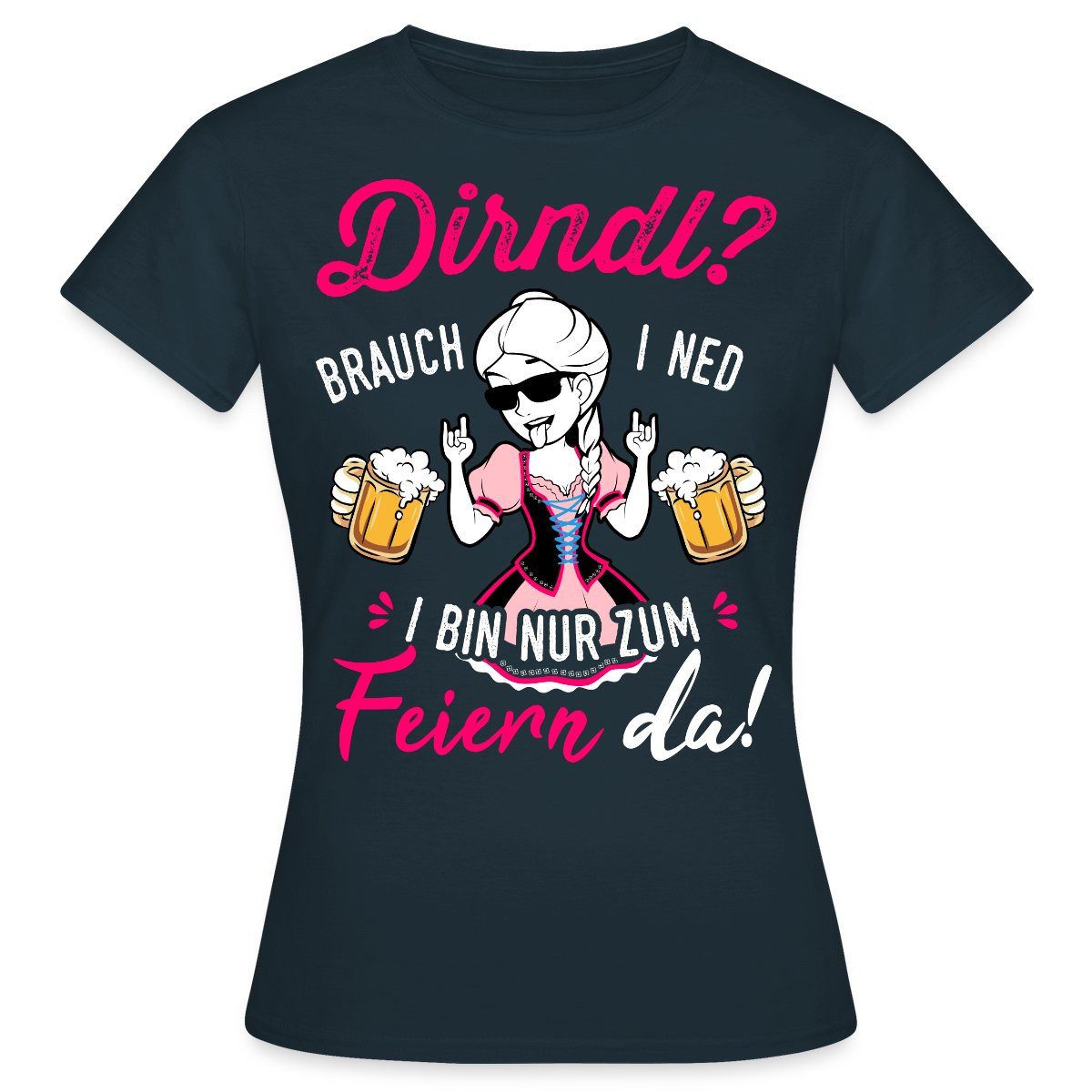 Spreadshirt T-Shirt Dirndl Brauch I Ned günstig online kaufen