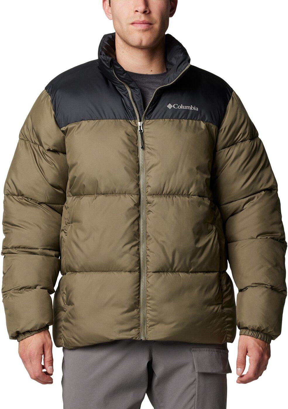 Outdoorjacke Puffect III Jacket STONE GREEN, BLACK