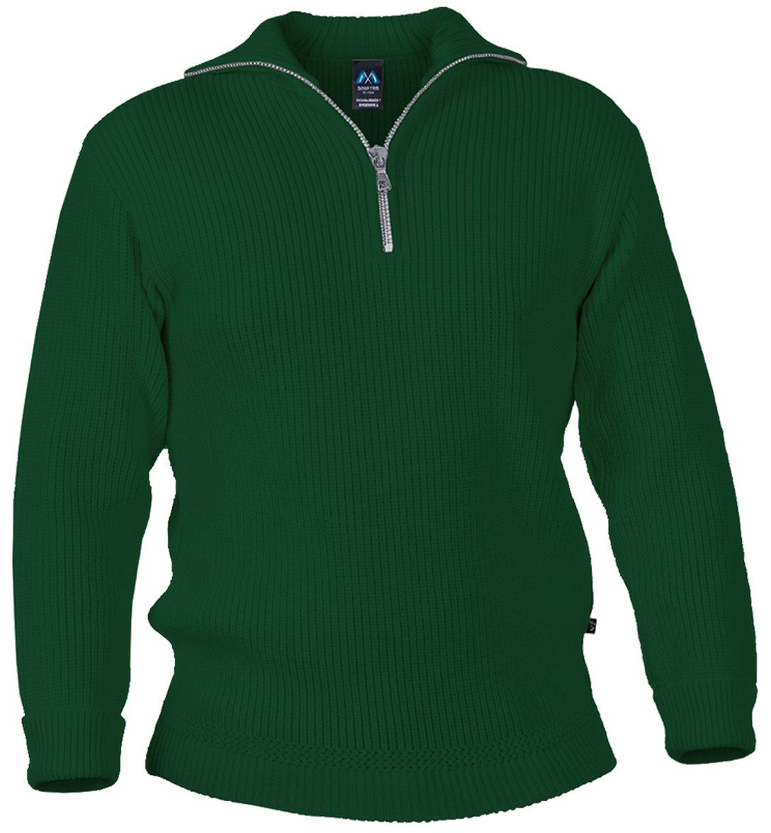 Blauer Peter Troyer aus Merino mit Metall-Reißverschluß