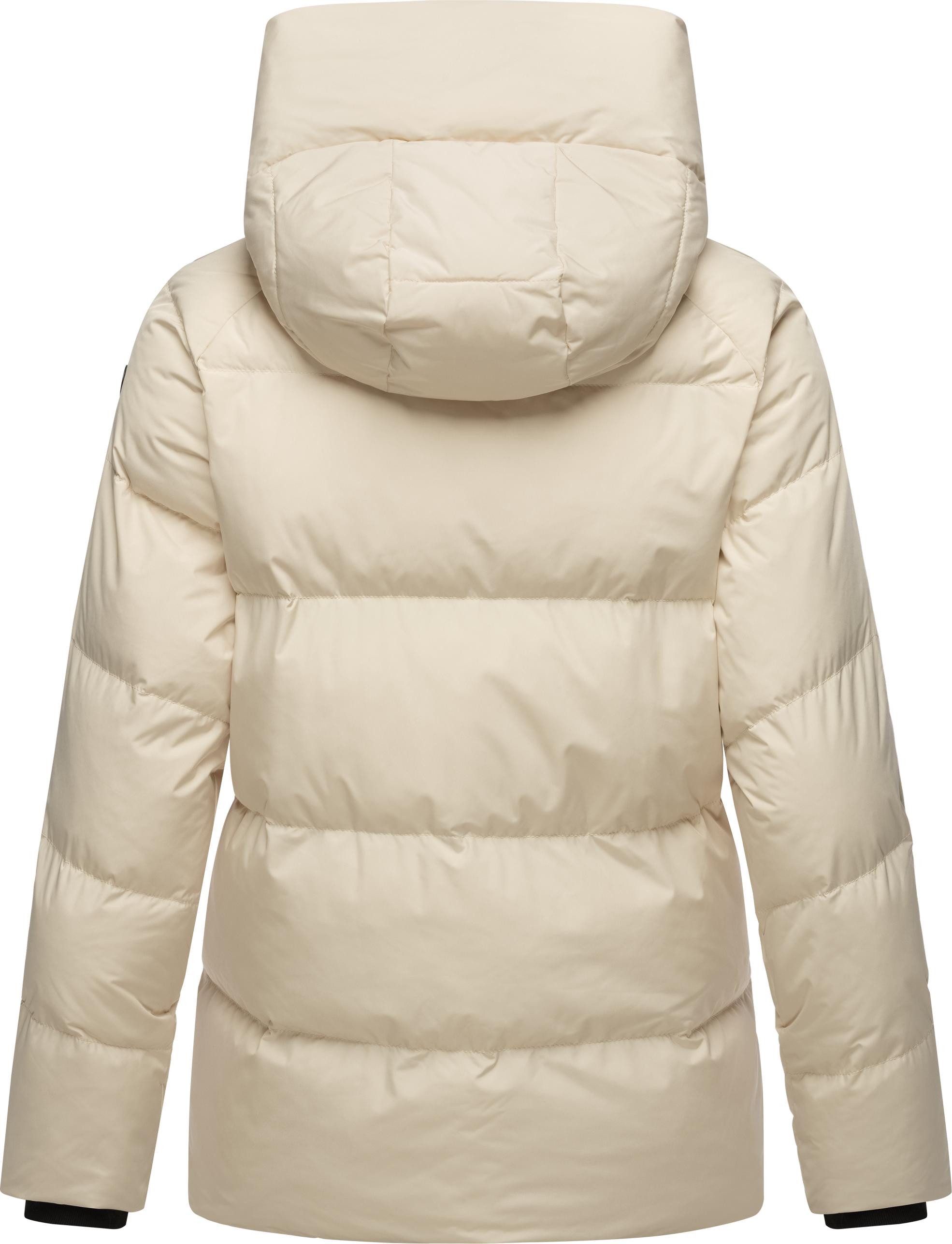 Ragwear Steppjacke Cessi Wasserdichte Damen Winterjacke mit großer Kapuze