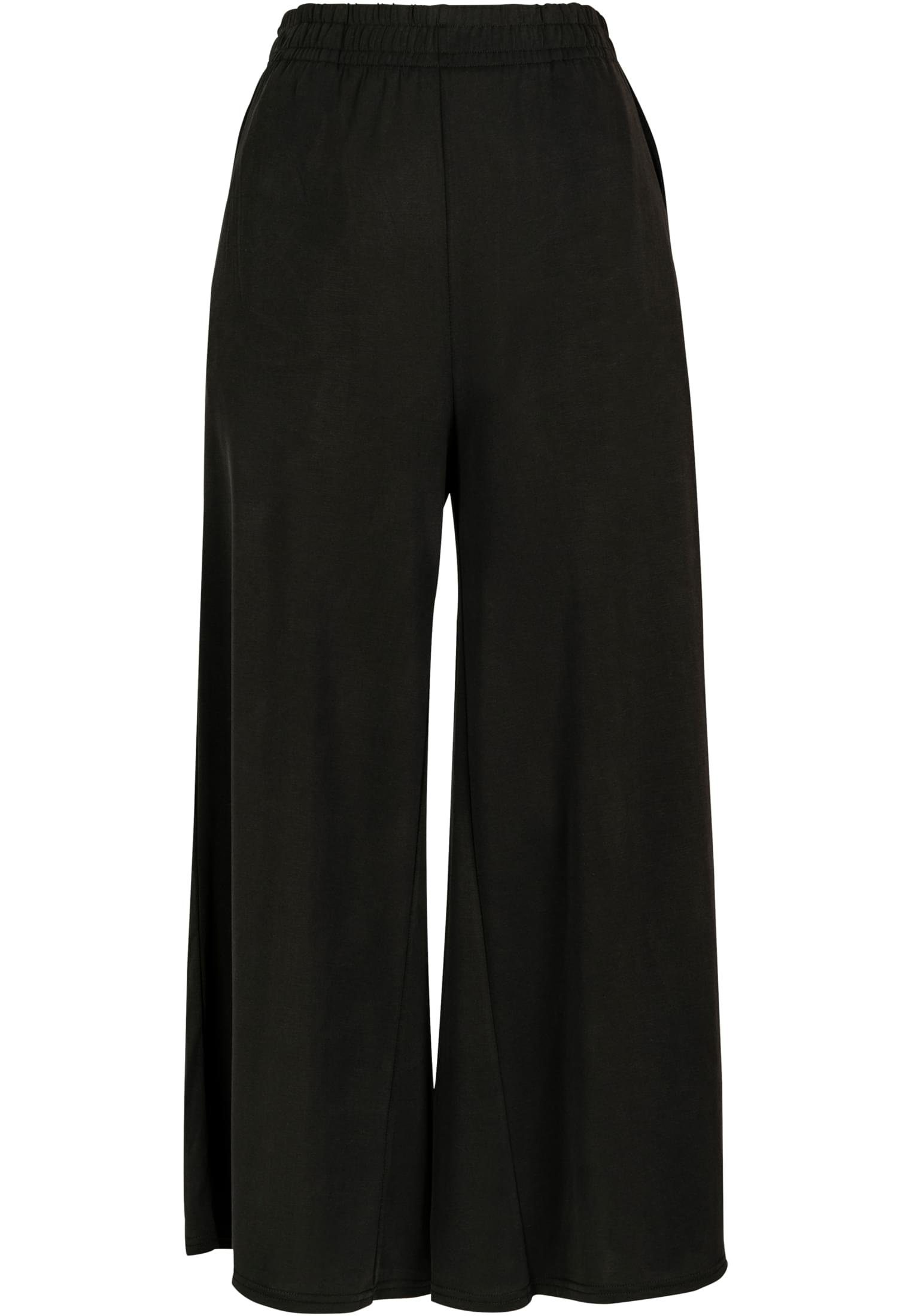 URBAN CLASSICS Bequeme Jeans Damen Ladies (1-tlg) Culotte Modal black