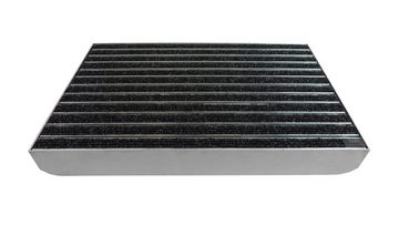 Fußmatte EMCO Eingangsmatte DIPLOMAT Rips anthrazit + ALU Bodenwanne Fußmatte Schuhabstreifer, Emco, rechteckig, Höhe: 80 mm, für den Innenbereich und überdachten Außenbereich