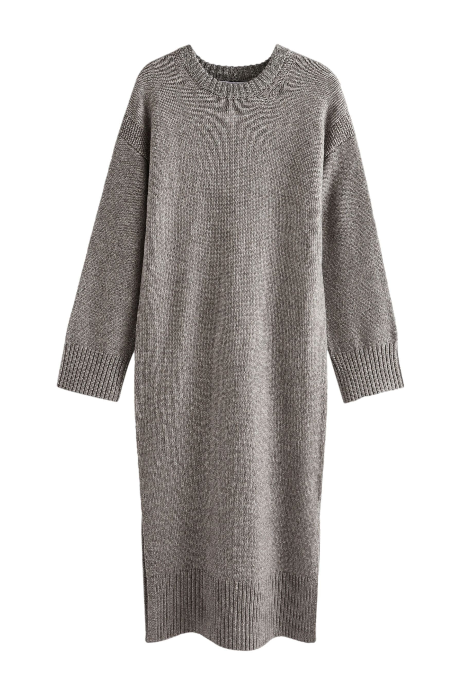Next Midikleid Weiches Midi-Strickkleid, Relaxed Fit (1-tlg) günstig online kaufen