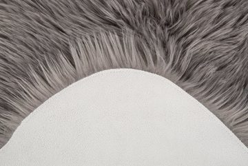 Fellteppich Ovium, Andiamo, rund, Höhe: 60 mm, Kunstfell, weicher & flauschiger Hochflor