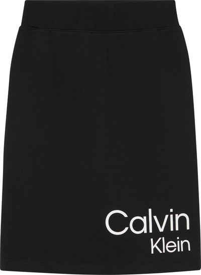 Calvin Klein Jeans Bleistiftrock »OFF PLACED LOGO HWK SKIRT« mit elastischem Bund
