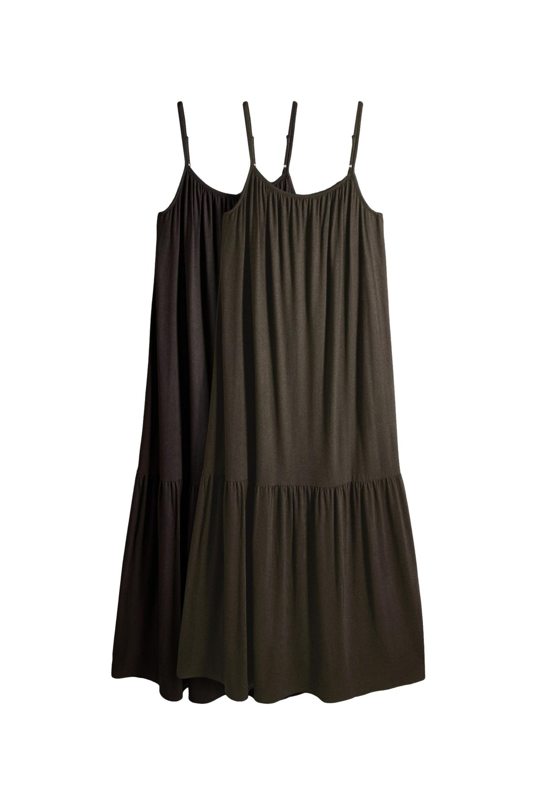 The Set Maxikleid The Set Maxikleid mit tiefer Taille, 2er-Pack (2-tlg)