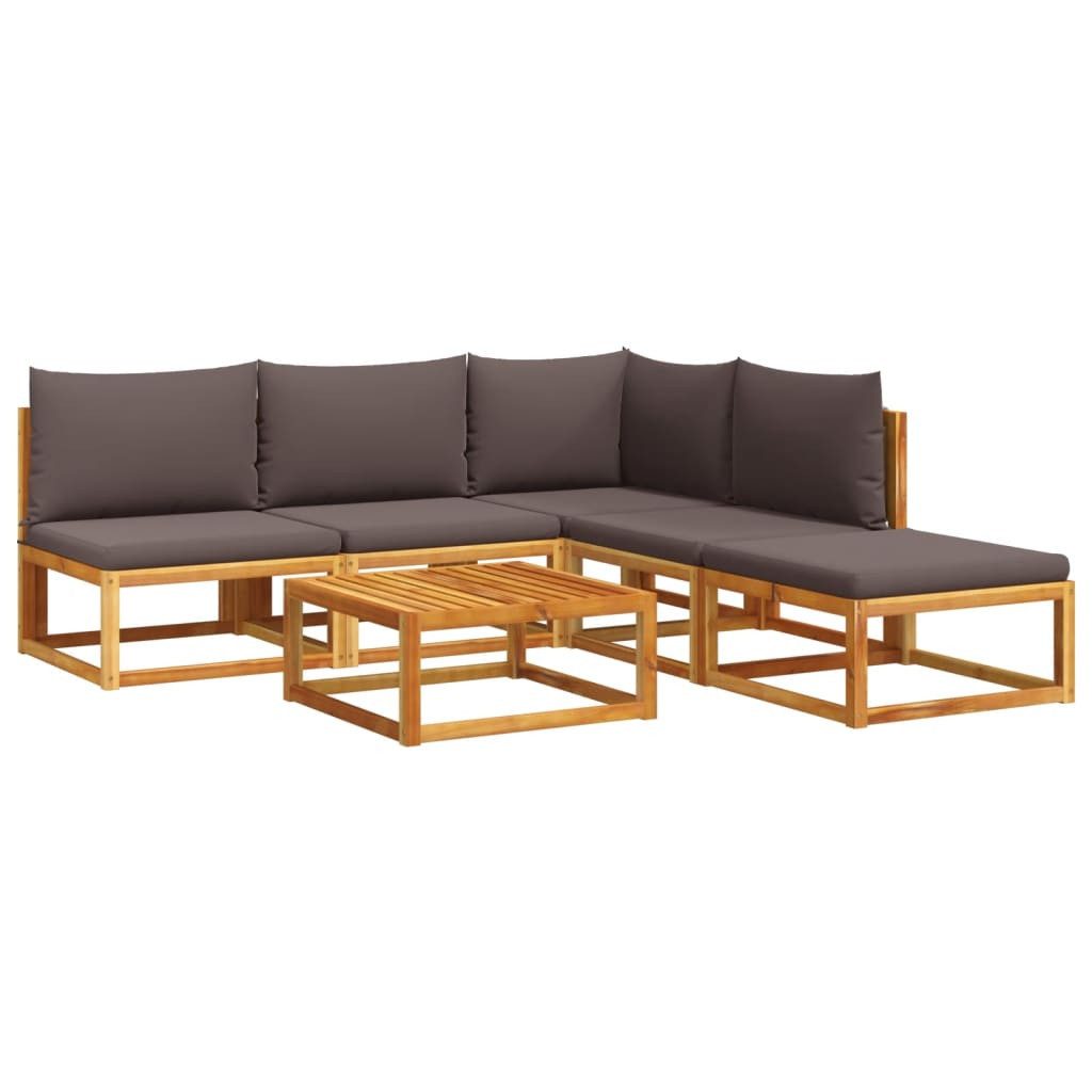 vidaXL Loungesofa 6-tlg. Garten-Sofagarnitur mit Kissen günstig online kaufen