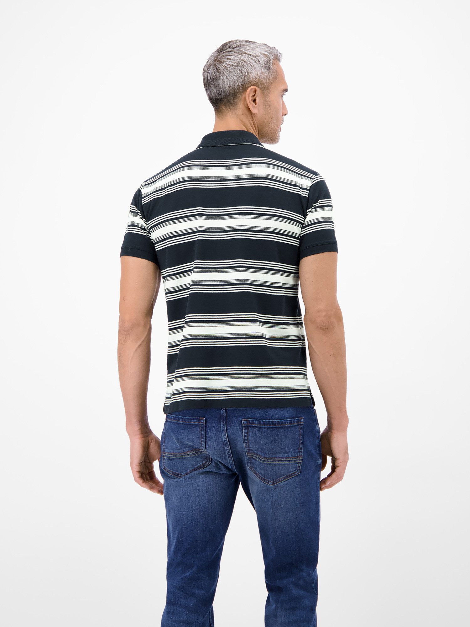 LERROS Poloshirt Gestreiftes Poloshirt aus 100% Baumwolle