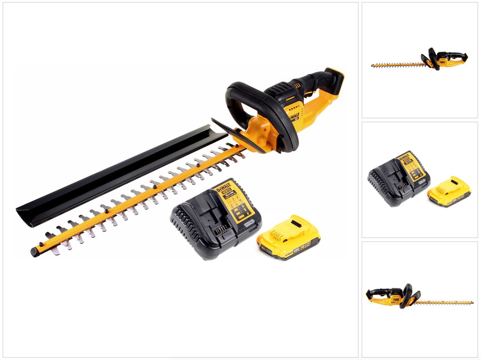 DeWalt Akku-Heckenschere DCM 563 D1 Akku Heckenschere 18V 55,8cm + 1x 2,0Ah Akku + Ladegerät